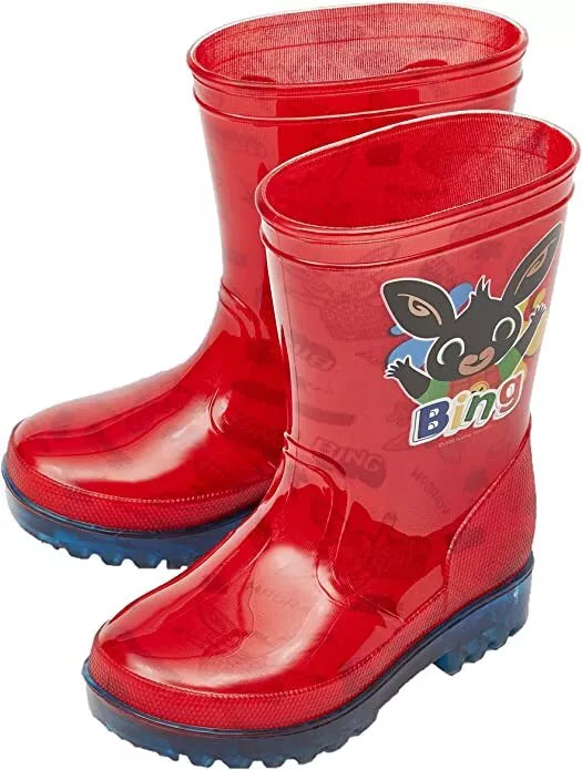 Children's Official Bing Buxton PVC Wellies Character Bing Bunny